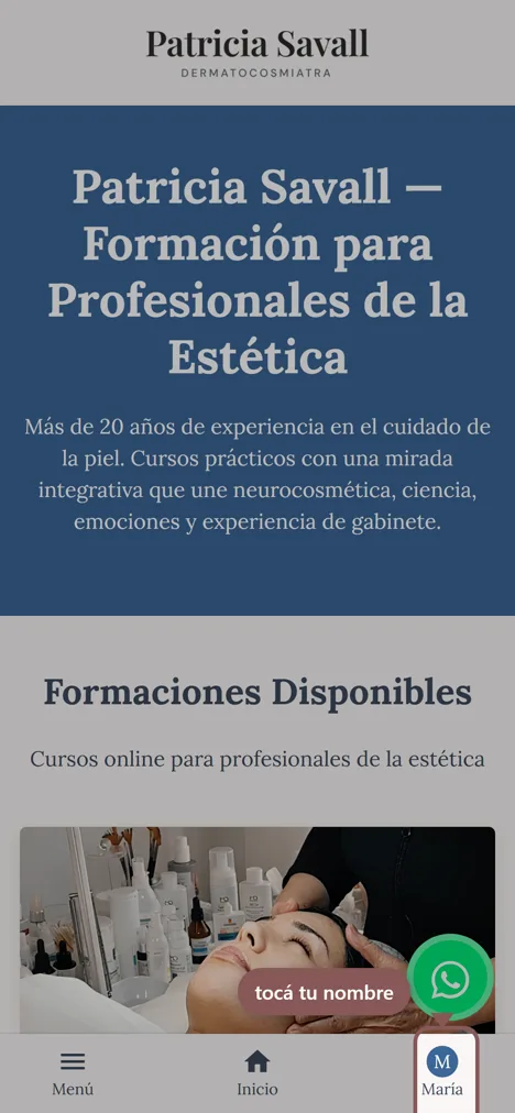 Al entrar llegás acá: el catálogo, no tus cursos