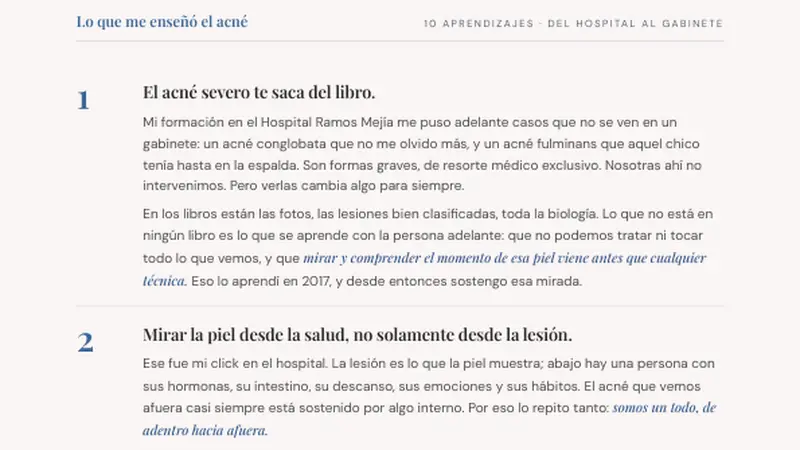 Lo que me enseñó el acné: 10 aprendizajes de Patricia Savall